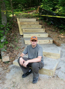 Andrew Nagle's Arboretum Trail Stair Building Project