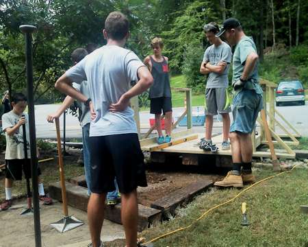Boy Scout Troop 140 Staircase Project