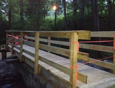 Boy Scout Troop 101 Completed Bridge