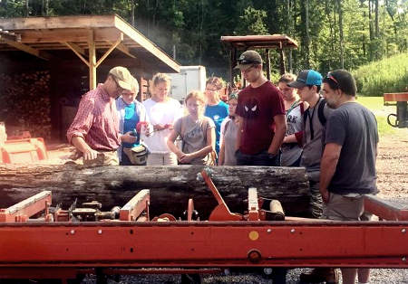 4-H Log Grading and Sawmill Training